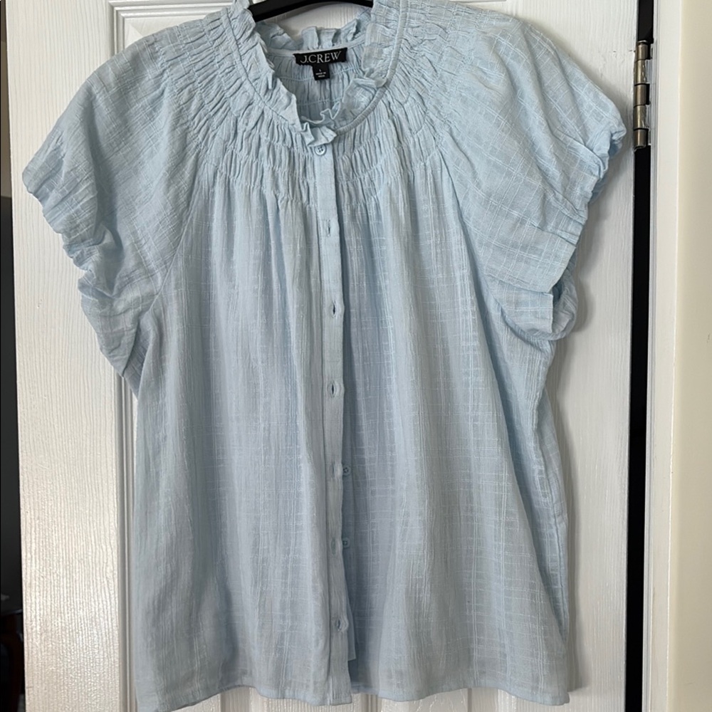 J. Crew Light Blue Women's Top